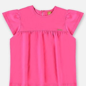 Bata Infantil Básica em Meia Malha Rosa