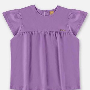 Bata Infantil Básica em Meia Malha Roxo