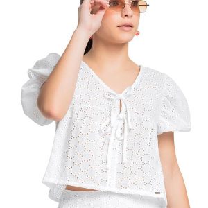 Bata Juvenil em Laise Gloss Branco