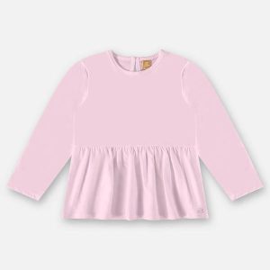 Bata Manga Longa Infantil Menina Roxo