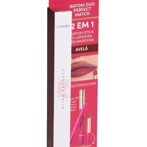 Batom Duo Perfect Match Avelã 1,65g
