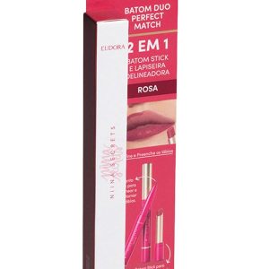 Batom Duo Perfect Match Rosa - 1,65g