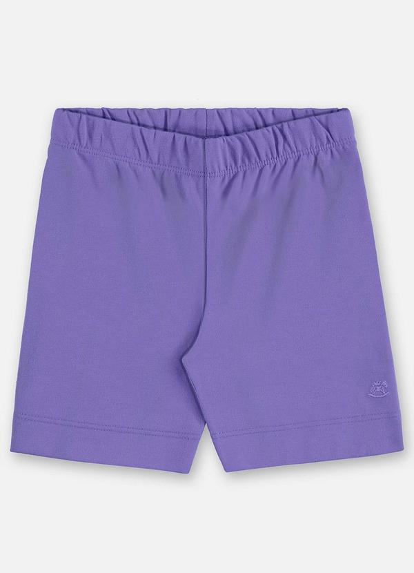Bermuda Ciclista Infantil Cotton Roxo