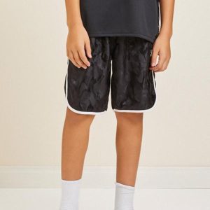 Bermuda Esportiva Preta Preto
