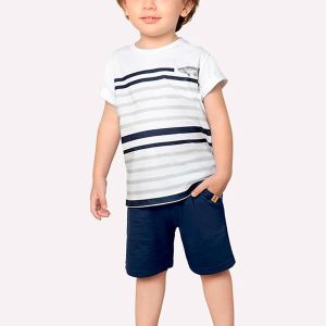 Bermuda Infantil Menino Básico Milon Azul