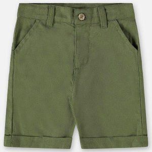Bermuda Infantil Menino em Linho Verde