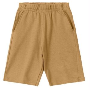 Bermuda Infantil Menino em Moletinho Marrom
