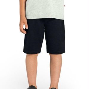 Bermuda Infantil Menino em Moletinho Preto