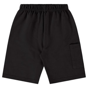 Bermuda Infantil em Moletom Preto