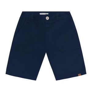 Bermuda Infantil em Sarja Cotton Azul