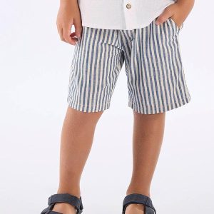 Bermuda Listrada Infantil Up Baby Azul