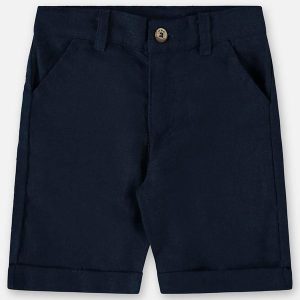Bermuda para Menino em Linho Azul