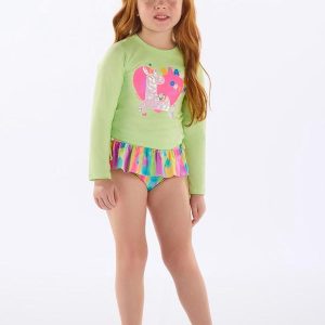Biquíni Infantil Poliéster Fps +50 Verde