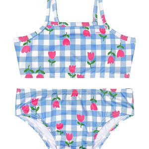 Biquíni Infantil em Malha Uv Dry Azul