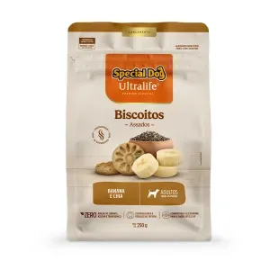 Biscoito Special Dog Ultralife para Cães Adultos Banana e Chia - 250 g