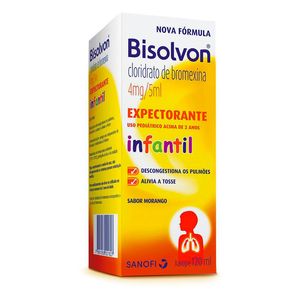 Bisolvon 4mg/5ml Xarope Infantil Sabor Morango 120ml