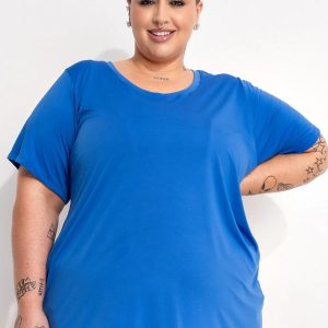 Blusa Azul Royal em Microfibra - Dry Fit Uv50+