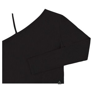 Blusa Básica em Ribana Juvenil Preto
