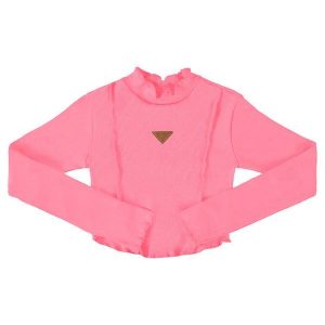 Blusa Básica em Ribaninha Juvenil Rosa