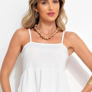 Blusa Branco em Malha Crepe