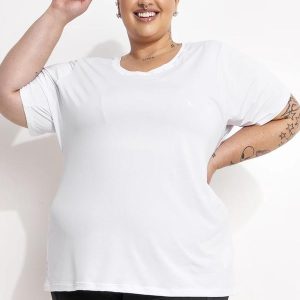 Blusa Branco em Microfibra - Dry Fit Uv50+
