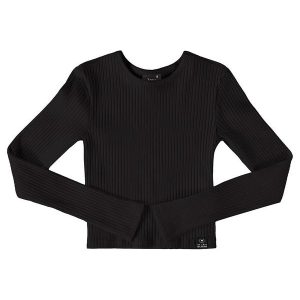 Blusa Cropped Básica Juvenil Preto