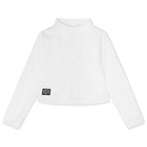 Blusa Cropped Manga Longa Infantil Branco