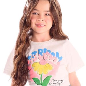 Blusa Feminina Infantil Algodão Branco