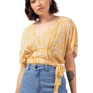 Blusa Feminino Adulto Amarelo