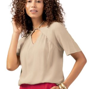 Blusa Feminino Adulto Bege