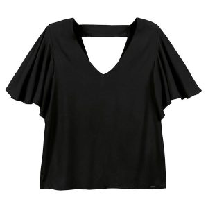 Blusa Feminino Adulto Preto