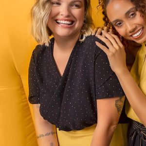 Blusa Feminino Adulto Preto