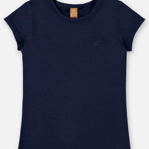 Blusa Infantil Básica em Cotton Azul
