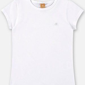 Blusa Infantil Básica em Cotton Branco