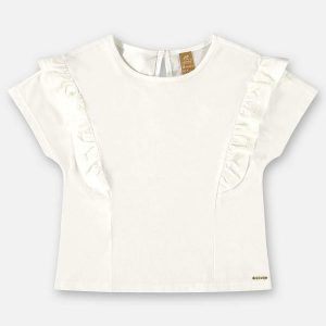 Blusa Infantil Básica em Meia Malha Bege