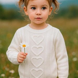 Blusa Infantil Coraçoes Off
