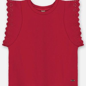 Blusa Infantil Finina Algodão Vermelho