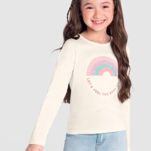 Blusa Infantil Menina Natural