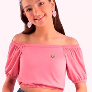 Blusa Infantil Menina Rosa