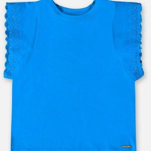 Blusa Infantil em Meia Malha Azul