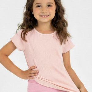 Blusa Infantil em Ribana Rosa