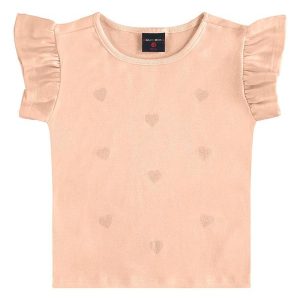 Blusa Infantil em Ribana Rosa