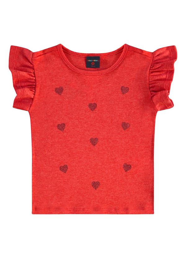 Blusa Infantil em Ribana Vermelho