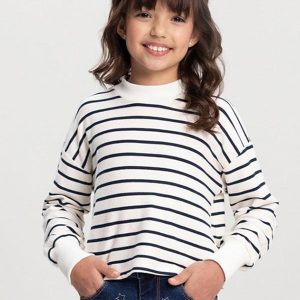 Blusa Malha Sarja Listrada Azul