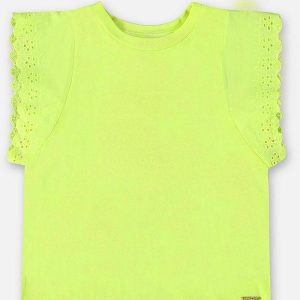 Blusa Manga Curta Básica Amarelo