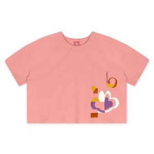 Blusa Manga Curta Menina Lilica Ripilica Rosa