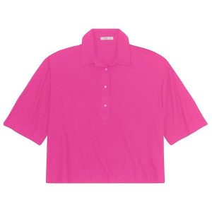 Blusa Manga Curta Plus Size Rosa