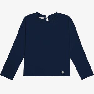 Blusa Manga Longa Feminina Azul