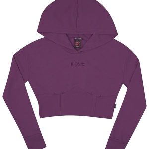Blusa Moletinho e Ribana com Elastano Roxo