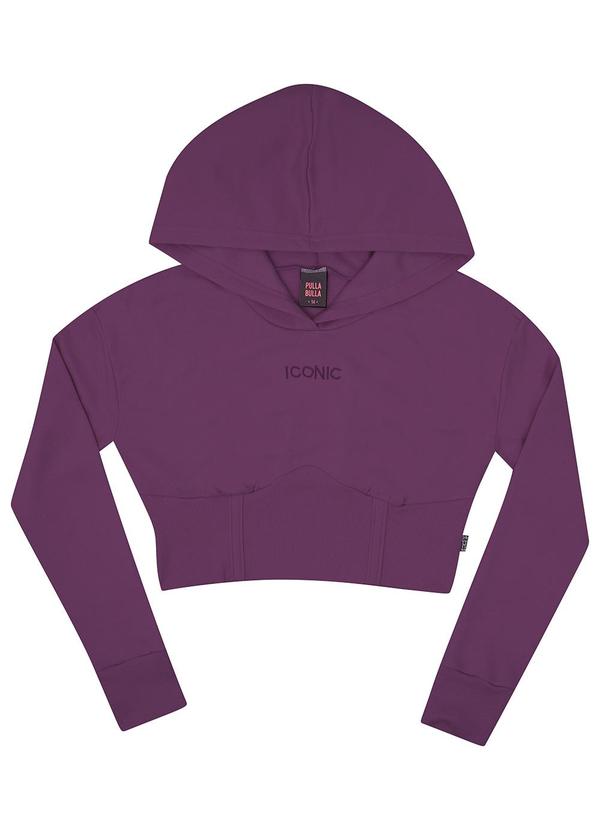 Blusa Moletinho e Ribana com Elastano Roxo